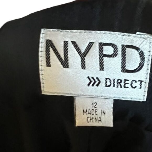 Vintage NYPD Direct‎ Double Breasted Black Blazer - Picture 7 of 7